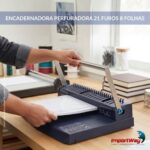 Encadernadora Perfuradora Folha A4 21 Furos Para 8 Folhas - IWE025 - 4