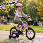 Bicicleta Infantil Aro 14 Com Rodinha Cesta Lilás - BW503RX - 4
