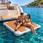 Boia Plataforma Flutuante Inflável 1,8x1,5m C/ Acesórios - IWI023 - 4