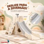 Playground Infantil 3x1 C/ Escorregador, Cesta E Telescópio - BW472 - 4