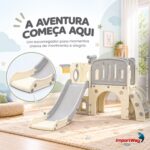 Playground 4x1 C/ Escorregador, Cesta Telescópio E Ponte - BW473 - 4
