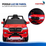 Mini Carro 12v Licenciado Toyota Land Cruiser Vermelho Way - BW598VM - 5