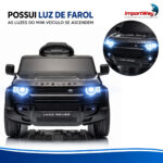 Carro Elétrico 12v Licenciado Land Rover Defender Preto - BW603PT - 5