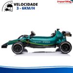 Mini Go Kart 12v Licenciado Aston Martin Aramco F1 Verde - BW593VD - 5