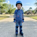 Kit De Proteção Infantil Completo Ajustável C/ Capacete Azul - BW520AZ - 5