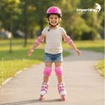 Kit De Proteção Infantil Completo Ajustável C/ Capacete Rosa - BW520RS - 5