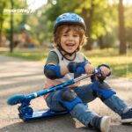 Kit De Proteção Infantil Completo Ajustável C/ Capacete Azul - BW521AZ - 5
