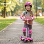 Kit De Proteção Infantil Completo Ajustável C/ Capacete Rosa - BW521RS - 5