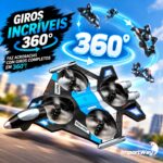 Drone Avião De Controle Remoto Aero Caça Jato 360° Azul - BW590AZ - 5