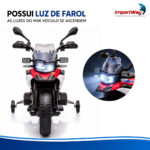 Mini Moto Bmw Gs F850 12v Licenciada Vermelho Luz Som - BW595VM - 5