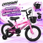 Bicicleta Infantil Aro 14 Com Rodinha Cesta Rosa - BW503RS - 5