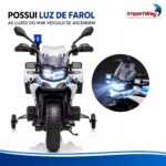 Mini Moto 12v Licenciada Bmw Gs F850 Branca Com Bagageiro - BW596BR - 5