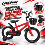 Bicicleta Infantil Aro 16 C/ Rodinha Cesta Vermelho - BW504VM - 5