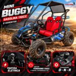 Mini Buggy Gasolina 110cc Azul Até 120kg Buginho 2 Assentos - IWBUG110AZ - 5