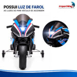 Mini Moto 12v Licenciada Bmw Hp4 Azul Música Luz - BW597AZ - 5