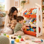 Organizador Estante De Brinquedos 3 Níveis 5 Compartimentos - BW475 - 5