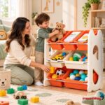 Organizador Estante De Brinquedos 3 Níveis 7 Compartimentos - BW476 - 5