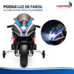 Mini Moto 12v Licenciada Bmw Hp4 Vermelho Música Luz - BW597VM - 5