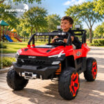 Carro Jipe Elétrico Infantil Controle Sons 12v Vermelho - BW277RVM - 6