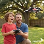 Drone Avião De Controle Remoto Aero Caça Jato 360° Vermelho - BW590VM - 6