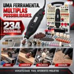 Kit Micro Retífica Com 234 Acessórios 127v - IWKMR234-01 - 6