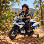 Mini Moto 12v Licenciada Bmw Gs F850 Branca Com Bagageiro - BW596BR - 6