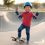 Kit De Proteção Infantil Completo Ajustável C/ Capacete Azul - BW520AZ - 7