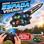 Drone Infantil Quadricóptero Espada Voadora C/ Luz Controle - BW589 - 7