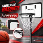Cesta Tabela Basquete Infantil C/ Suporte Bola E Bomba De Ar - BW562 - 7