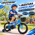 Bicicleta Infantil Aro 14 Com Rodinha Cesta Azul - BW503AZ - 7