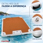 Boia Plataforma Flutuante Inflável 1,8x1,5m C/ Acesórios - IWI023 - 7