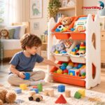 Organizador Estante De Brinquedos 3 Níveis 5 Compartimentos - BW475 - 7