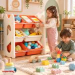Organizador Estante De Brinquedos 3 Níveis 7 Compartimentos - BW476 - 7
