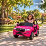 Mini Carro 12v Licenciado Toyota Land Cruiser Rosa - BW598RS - 8