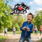 Drone Avião De Controle Remoto Aero Caça Jato 360° Vermelho - BW590VM - 8