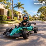Mini Go Kart 24v Licenciado Aston Martin Aramco F1 Verde - BW594VD - 8