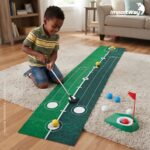 Jogo De Mini Golfe Infantil Com Pista De 2m Taco E Bolinhas - BW564 - 8