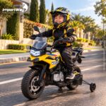 Mini Moto Bmw Gs F850 12v Licenciada Amarelo Luz Som Way - BW595AM - 8