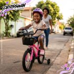 Bicicleta Infantil Aro 14 Com Rodinha Cesta Rosa - BW503RS - 8
