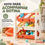 Organizador Estante De Brinquedos 3 Níveis 7 Compartimentos - BW476 - 8