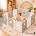Cercadinho Bebê Infantil Modular Com Tapete - BW477 - 8