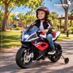 Mini Moto 12v Licenciada Bmw Hp4 Vermelho Música Luz - BW597VM - 8