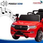 Mini Carro 12v Licenciado Toyota Land Cruiser Vermelho Way - BW598VM - 9