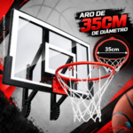 Tabela Basquete Infantil Para Parede Com Aro 35cm E Rede - BW556 - 9