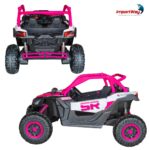 Quadriciclo Elétrico Infantil 24v Rosa Assento Duplo Luz Som - BW398RS - 9