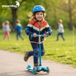 Kit De Proteção Infantil Completo Ajustável C/ Capacete Azul - BW521AZ - 9