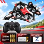 Drone Avião De Controle Remoto Aero Caça Jato 360° Vermelho - BW590VM - 9
