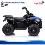 Mini Carro Elétrico Infantil 6v Utv Azul Com Som E Luzes Way - BW592AZ - 9