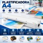Plastificadora A4 300w 220v Quente E Fria Compacta Branca - IWE019BR - 9