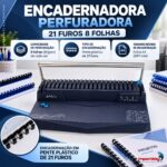 Encadernadora Perfuradora Folha A4 21 Furos Para 8 Folhas - IWE025 - 9